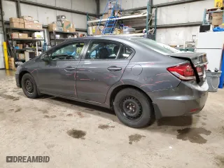 2013 Honda Civic Sdn LX with VIN 2HGFB2F58DH107884, listed as a Copart auction lot 50954465 with 136,336 mi miles and Salvage Title. Bid and sale history available at carsss.com. Image 2.