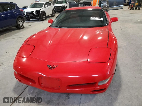 1999 Chevrolet Corvette with VIN 1G1YY12G9X5123877, listed as a Copart auction lot 83972444 with 0 mi miles and Salvage Title. Bid and sale history available at carsss.com. Image 5.