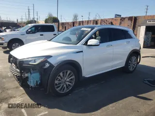 2023 Infiniti QX50 Luxe z VIN 3PCAJ5BA6PF113791, wystawiony jako Copart lot #50175135 z przebiegiem 6 965 mil mil oraz Szkoda całkowita • Salvage title. Historia ofert i sprzedaży dostępna na DreamBid. Obrazek 1.