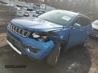 2018 Jeep Compass Limited with VIN 3C4NJCCB5JT358619, listed as a IAAI auction lot 41618229 with 53,185 mi miles and . Bid and sale history available at DreamBid. Image 16.