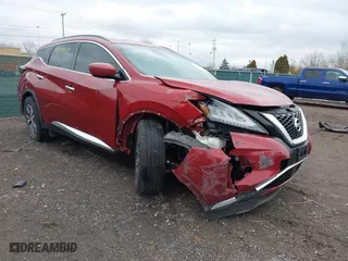 2020 Nissan Murano SV with VIN 5N1AZ2BS4LN131570, listed as a IAAI auction lot 41227597 with 103,991 mi miles. Bid and sale history available at carsss.com. Image 1.