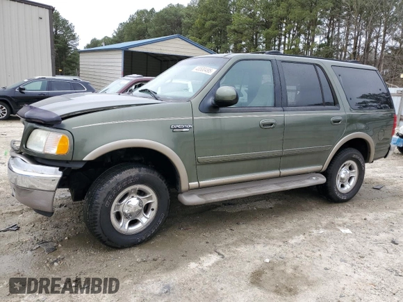 2001 Ford Expedition Eddie Bauer with VIN 1FMPU18L31LB82957, listed as a Copart auction lot 48500495 with 102,746 mi miles and Salvage title. Bid and sale history available at DreamBid. Image 1.