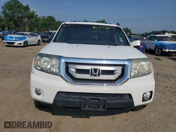 2011 Honda Pilot EX-L z VIN 5FNYF4H54BB031703, wystawiony jako Copart lot #60595295 z przebiegiem Nie podano mil oraz Czysty tytuł • Clean title. Historia ofert i sprzedaży dostępna na DreamBid. Obrazek 5.