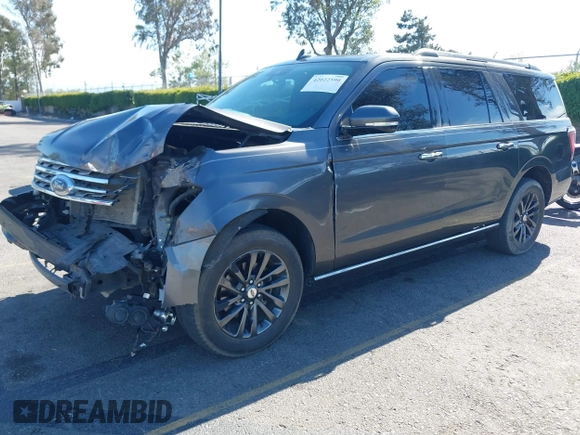2020 Ford Expedition Max Limited with VIN 1FMJK1KT5LEA12014, listed as a IAAI auction lot 42022590 with 89,306 mi miles and . Bid and sale history available at DreamBid. Image 2.