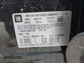 2021 Buick Encore GX Select с VIN KL4MMESL1MB111199, выставлен на аукционе IAAI как лот 42067721 с пробегом 29 357 миль миль и . История ставок и продаж доступна на DreamBid. Изображение 9.