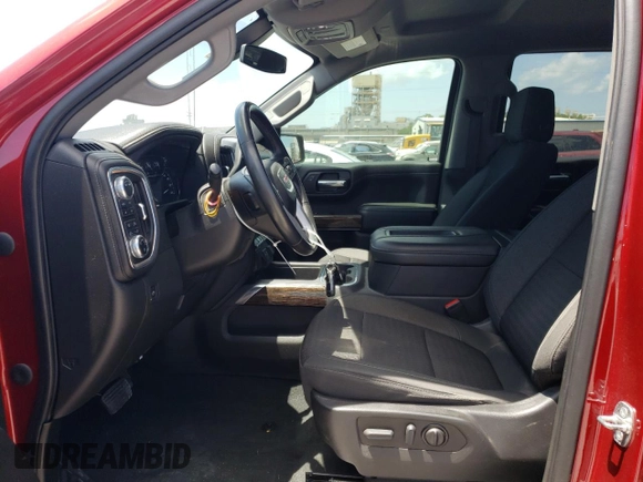 2022 GMC Sierra 1500 Elevation with VIN 3GTU9CET7NG196551, listed as a Copart auction lot 54537325 with 52,870 mi miles and Salvage Title. Bid and sale history available at DreamBid. Image 7.