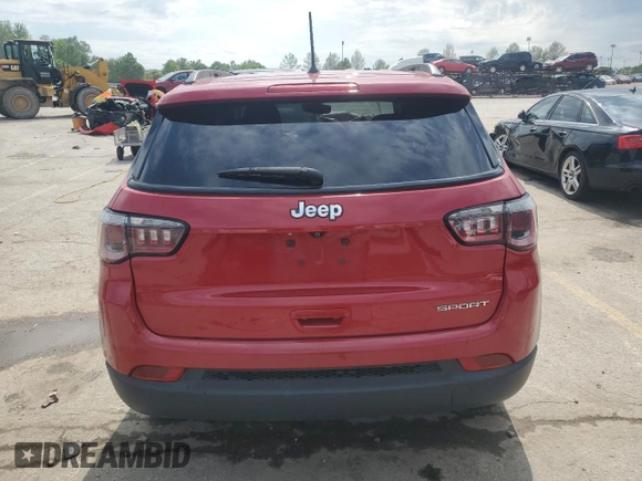 2018 Jeep Compass Sport с VIN 3C4NJCAB5JT214989, выставлен на аукционе Copart как лот 56196655 с пробегом 95 963 миль миль и Списание • Salvage title. История ставок и продаж доступна на DreamBid. Изображение 6.