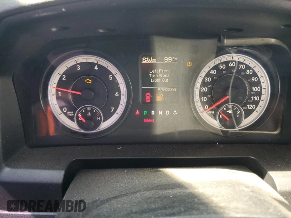 2014 Ram 1500 Express with VIN 3C6JR6AT0EG211246, listed as a Copart auction lot 52422495 with 83,530 mi miles and Salvage title. Bid and sale history available at DreamBid. Image 9.