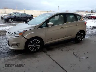 2017 Ford C-Max Titanium z VIN 1FADP5DU7HL114441, wystawiony jako Copart lot #86080874 z przebiegiem 59 704 mil mil oraz Czysty tytuł • Clean title. Historia ofert i sprzedaży dostępna na DreamBid. Obrazek 1.