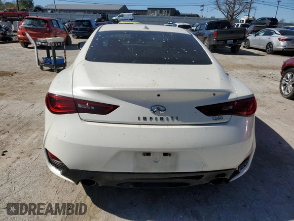 2018 Infiniti Q60 Sport with VIN JN1EV7EK0JM340319, listed as a Copart auction lot 72844634 with 142,441 mi miles and Salvage Title. Bid and sale history available at DreamBid. Image 6.