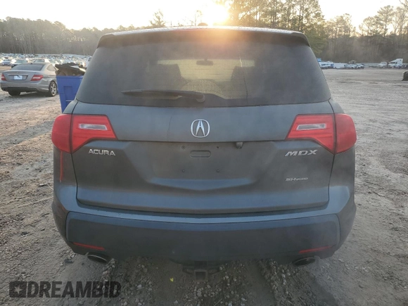 2007 Acura MDX Tech Pkg with VIN 2HNYD28347H539450, listed as a Copart auction lot 46214605 with 171,324 mi miles and Salvage Title. Bid and sale history available at carsss.com. Image 6.