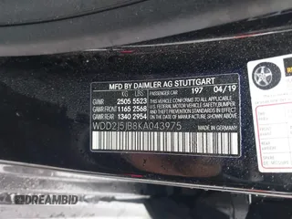 2019 Mercedes-Benz CLS with VIN WDD2J5JB8KA043975, listed as a IAAI auction lot 41067942 with 97,770 mi miles. Bid and sale history available at carsss.com. Image 9.
