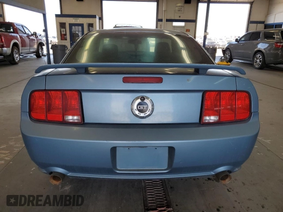 2006 Ford Mustang GT Deluxe with VIN 1ZVFT82H465170230, listed as a Copart auction lot 62721065 with 41,977 mi miles and Salvage title. Bid and sale history available at DreamBid. Image 6.