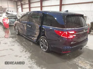 2024 Honda Odyssey Elite with VIN 5FNRL6H92RB005123, listed as a IAAI auction lot 41572778 with 9,312 mi miles. Bid and sale history available at carsss.com. Image 3.