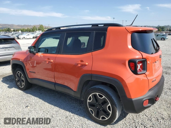 2016 Jeep Renegade Trailhawk with VIN ZACCJBCT9GPD54583, listed as a Copart auction lot 60826395 with 178,307 mi miles and Salvage title. Bid and sale history available at DreamBid. Image 2.