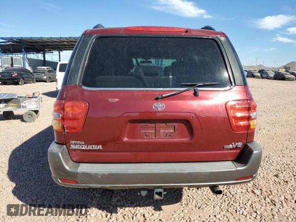2003 Toyota Sequoia SR5 with VIN 5TDZT34A43S146180, listed as a Copart auction lot 46287315 with 261,526 mi miles and Clean Title. Bid and sale history available at carsss.com. Image 6.
