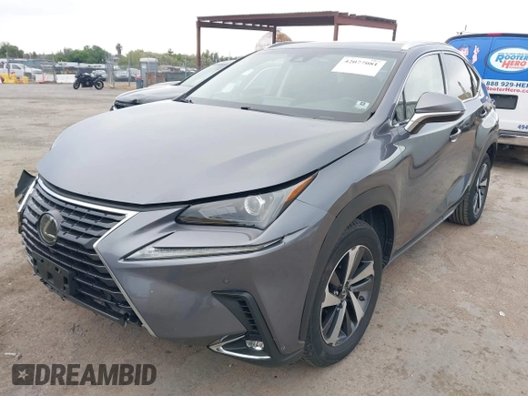 2018 Lexus NX with VIN JTJBARBZ4J2159340, listed as a IAAI auction lot 42077081 with 36,680 mi miles. Bid and sale history available at carsss.com. Image 2.