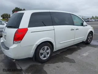 2007 Nissan Quest SL with VIN 5N1BV28U87N106556, listed as a IAAI auction lot 42121368 with 203,693 mi miles. Bid and sale history available at carsss.com. Image 4.