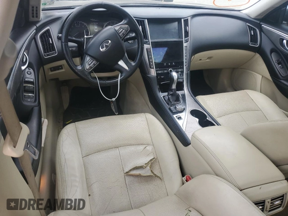 2014 Infiniti Q50 Premium with VIN JN1BV7AR7EM688839, listed as a Copart auction lot 53574965 with 157,861 mi miles and Clean Title. Bid and sale history available at carsss.com. Image 8.