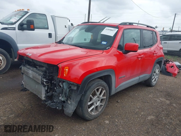 2021 Jeep Renegade Latitude with VIN ZACNJCBB4MPM30453, listed as a IAAI auction lot 41890027 with 41,447 mi miles and . Bid and sale history available at DreamBid. Image 2.