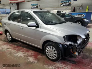2009 Chevrolet Aveo LS with VIN KL1TD56E79B317607, listed as a Copart auction lot 84803254 with 84,242 mi miles and Salvage Title. Bid and sale history available at carsss.com. Image 4.