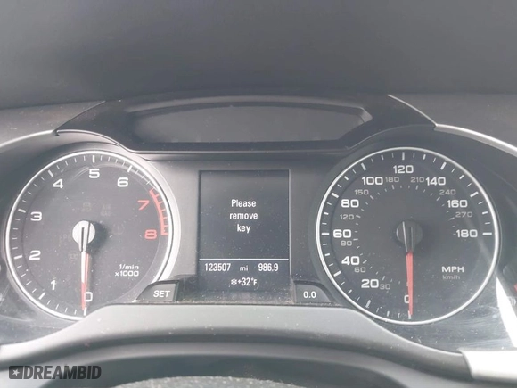2012 Audi A4 2.0T Premium Plus with VIN WAUFFAFLXCA115748, listed as a IAAI auction lot 41367264 with 123,507 mi miles. Bid and sale history available at carsss.com. Image 7.