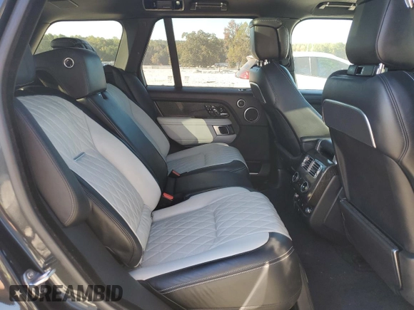 2018 Land Rover Range Rover with VIN SALGW2SE0JA514355, listed as a Copart auction lot 77074334 with 51,410 mi miles and Salvage title. Bid and sale history available at DreamBid. Image 11.