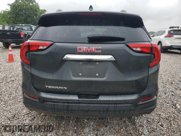 2021 GMC Terrain SLE with VIN 3GKALMEV0ML356131, listed as a Copart auction lot 57857565 with 140,473 mi miles and Salvage title. Bid and sale history available at DreamBid. Image 6.