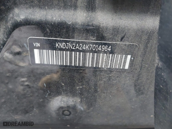 2019 Kia Soul with VIN KNDJN2A24K7014964, listed as a IAAI auction lot 41611051 with 60,958 mi miles. Bid and sale history available at carsss.com. Image 9.