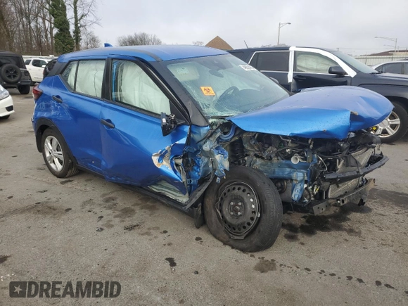 2023 Nissan Kicks S with VIN 3N1CP5BV0PL568683, listed as a Copart auction lot 49624455 with 0 mi miles and Salvage Title. Bid and sale history available at carsss.com. Image 4.