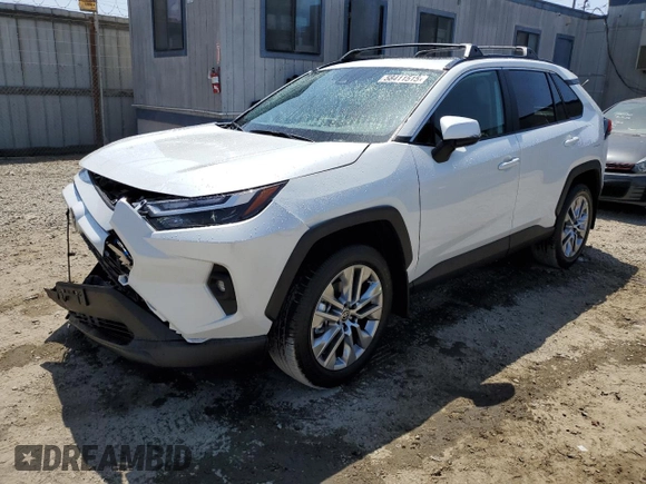 2025 Toyota RAV4 XLE Premium with VIN 2T3C1RFV6SW393485, listed as a Copart auction lot 58411515 with 13 mi miles and Salvage title. Bid and sale history available at DreamBid. Image 1.