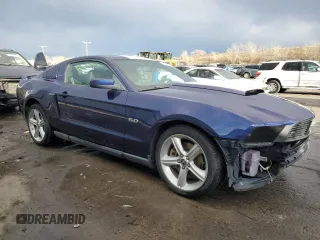 2012 Ford Mustang GT Premium with VIN 1ZVBP8CF1C5211246, listed as a Copart auction lot 45237815 with 136,898 mi miles and Clean Title. Bid and sale history available at carsss.com. Image 4.