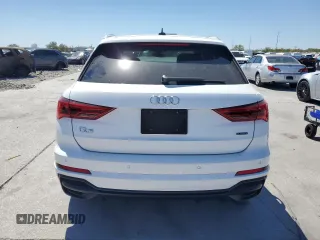 2020 Audi Q3 S line Premium with VIN WA1DECF36L1016976, listed as a Copart auction lot 49658255 with 15,404 mi miles and Salvage Title. Bid and sale history available at carsss.com. Image 6.