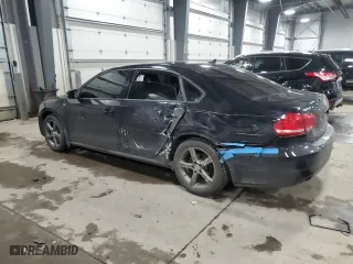 2014 Volkswagen Passat S with VIN 1VWAT7A34EC096232, listed as a Copart auction lot 48296295 with 129,876 mi miles and Salvage Title. Bid and sale history available at carsss.com. Image 2.