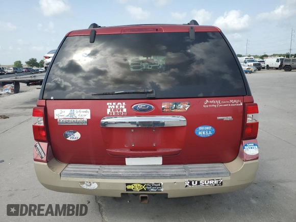 2008 Ford Expedition Eddie Bauer with VIN 1FMFU17548LA77451, listed as a Copart auction lot 62851235 with 202,785 mi miles and Clean title. Bid and sale history available at DreamBid. Image 6.