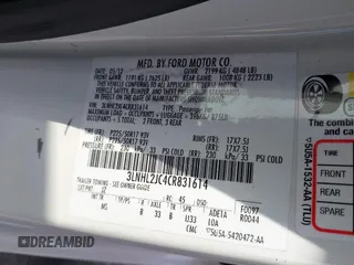 2012 Lincoln MKZ with VIN 3LNHL2JC4CR831614, listed as a IAAI auction lot 41883378 with 92,819 mi miles. Bid and sale history available at carsss.com. Image 9.