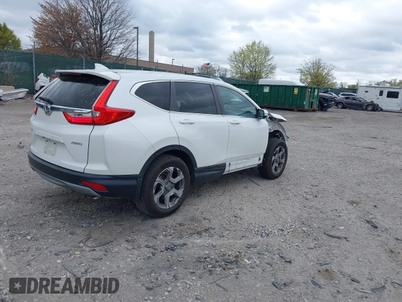 2019 Honda CR-V EX-L with VIN 2HKRW2H88KH670476, listed as a IAAI auction lot 42037439 with 36,664 mi miles and . Bid and sale history available at carsss.com. Image 4.