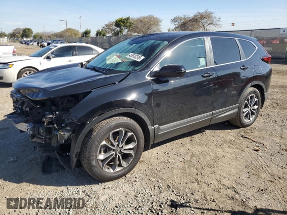 2020 Honda CR-V EX-L with VIN 2HKRW1H82LH424552, listed as a Copart auction lot 45870245 with 69,984 mi miles and Salvage Title. Bid and sale history available at carsss.com. Image 1.