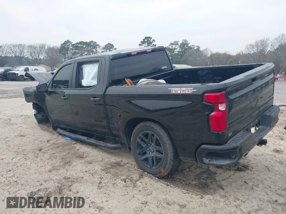 2024 Chevrolet Silverado 1500 Custom Trail Boss with VIN 3GCUDCED1RG202440, listed as a IAAI auction lot 41795793 with 1 mi miles. Bid and sale history available at carsss.com. Image 3.