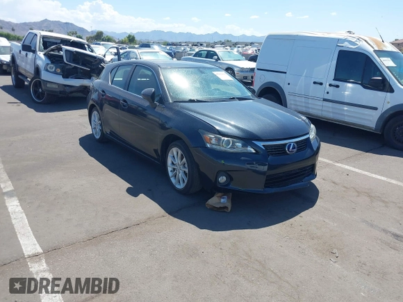 2011 Lexus CT 200h with VIN JTHKD5BH2B2040664, listed as a IAAI auction lot 40053641 with 55,119 mi miles and . Bid and sale history available at DreamBid. Image 1.