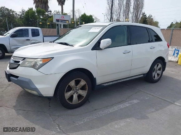 2007 Acura MDX Sport/Entertainment Pkg with VIN 2HNYD28887H520816, listed as a IAAI auction lot 41987897 with 167,334 mi miles. Bid and sale history available at carsss.com. Image 2.
