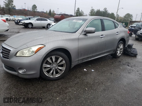 2012 Infiniti M with VIN JN1BY1AR2CM390328, listed as a Copart auction lot 44988325 with 175,694 mi miles and Salvage Title. Bid and sale history available at DreamBid. Image 1.