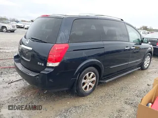 2008 Nissan Quest S with VIN 5N1BV28U68N111465, listed as a IAAI auction lot 41576259 with 204,289 mi miles. Bid and sale history available at carsss.com. Image 4.