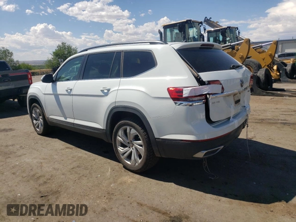 2021 Volkswagen Atlas SE z VIN 1V2HR2CA9MC610541, wystawiony jako Copart lot #60108155 z przebiegiem 29 700 mil mil oraz Szkoda całkowita • Salvage title. Historia ofert i sprzedaży dostępna na DreamBid. Obrazek 2.