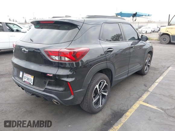 2022 Chevrolet TrailBlazer RS with VIN KL79MTSL9NB068181, listed as a IAAI auction lot 42099427 with 40,416 mi miles. Bid and sale history available at carsss.com. Image 4.