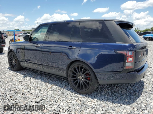 2014 Land Rover Range Rover Supercharged with VIN SALGS3TF4EA185528, listed as a Copart auction lot 61385675 with 83,334 mi miles and Salvage title. Bid and sale history available at DreamBid. Image 2.