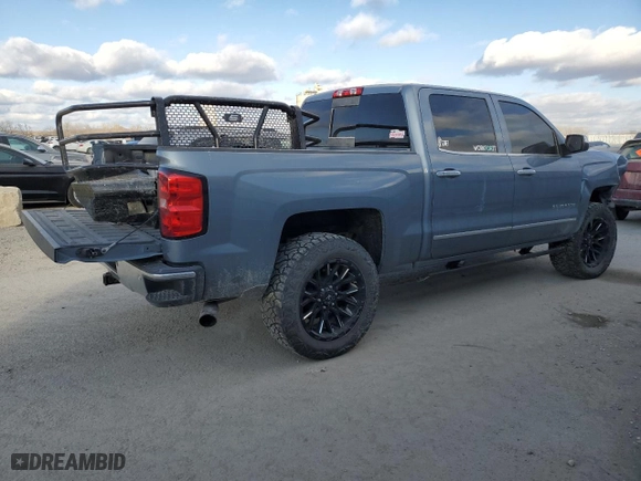 2015 Chevrolet Silverado 1500 LTZ with VIN 3GCUKSEJXFG449988, listed as a Copart auction lot 84434504 with 154,473 mi miles and Salvage Title. Bid and sale history available at carsss.com. Image 3.