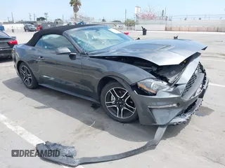 2019 Ford Mustang EcoBoost z VIN 1FATP8UH1K5161735, wystawiony jako IAAI lot #42142709 z przebiegiem 87 568 mil mil oraz . Historia ofert i sprzedaży dostępna na DreamBid. Obrazek 1.