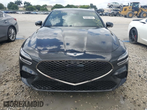 2023 Genesis G70 3.3T with VIN KMTG54TE1PU117945, listed as a Copart auction lot 63281494 with 10,532 mi miles and Non Repairable. Bid and sale history available at carsss.com. Image 5.