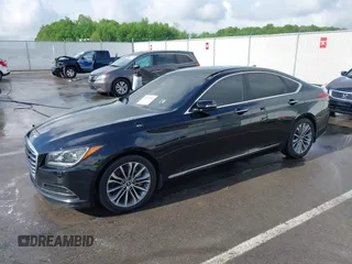 2015 Hyundai Genesis 3.8L with VIN KMHGN4JE3FU080540, listed as a IAAI auction lot 39274450 with 144,269 mi miles. Bid and sale history available at carsss.com. Image 2.
